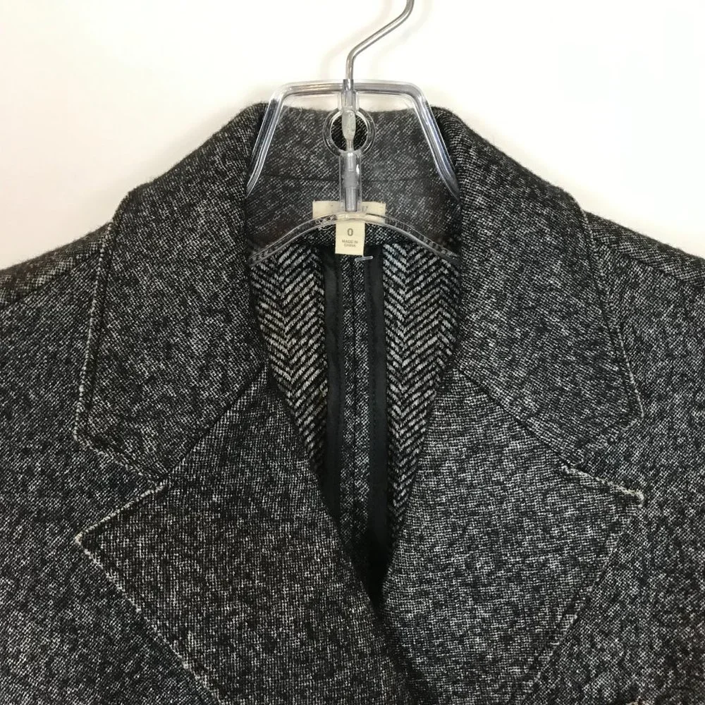 Womens Size 0 J. Crew Wool Blend Marled Thandie Blazer Jacket